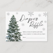 Carte D'accompagnement Il fait froid dehors | Hiver Arbre Gris Feuillette (Devant)