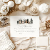 Carte D'accompagnement Il faut un Baby shower de village