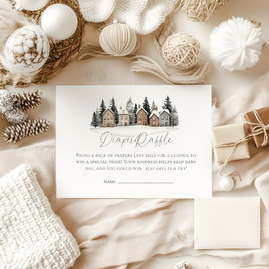 Carte D'accompagnement Il faut un Baby shower de village