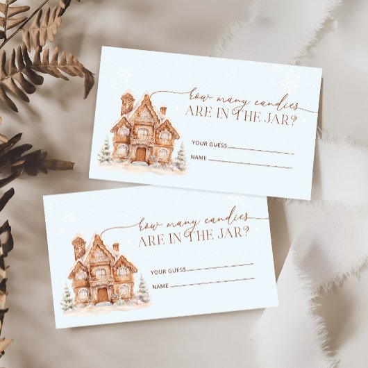 Carte D'accompagnement Il faut un hiver village combien de bonbons