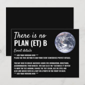 Carte D'accompagnement Il n'y a pas de plan (et) B, Changement climatique (Devant / Derrière)