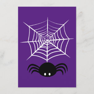 Carte D'accompagnement Illustration d'araignée d'Halloween effrayante