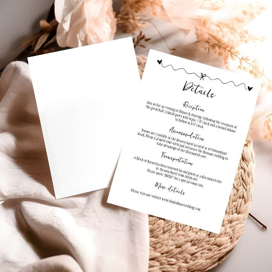 Carte D'accompagnement Illustrations Scribble dessinées à la main Mariage