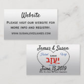 Carte D'accompagnement Ils Doivent Être Un (Devant / Derrière)