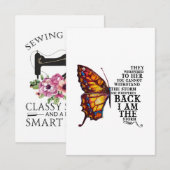 Carte D'accompagnement Ils L'Ont Fouettée Vous Ne Pouvez Pas Résister À L (Devant / Derrière)