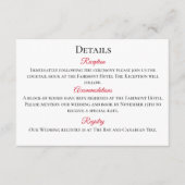 Carte D'accompagnement Imaginaire de Roses rouges Dragon Noir (Devant)