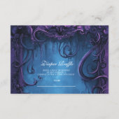 Carte D'accompagnement Imaginaire gothique violet Halloween Diapper Raffl (Devant)
