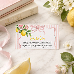 Carte D'accompagnement Impatient de presser les livres de Lemon pour la B