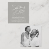 Carte D'accompagnement Impossible d'en faire un lien de flux mariage (Devant / Derrière)