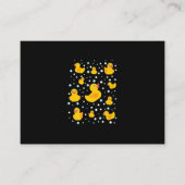 Carte D'accompagnement Impression de canard en caoutchouc (Devant)