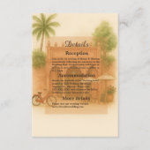 Carte D'accompagnement Inde Courtyard Destination mariage Escapade (Devant)