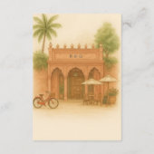 Carte D'accompagnement Inde Courtyard Destination mariage Escapade (Dos)
