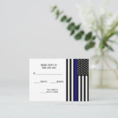 Carte D'accompagnement Indicateur de ligne bleue mince (Debout devant)