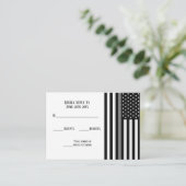 Carte D'accompagnement Indicateur de ligne gris mince (Debout devant)