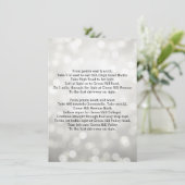 Carte D'accompagnement Indications de conduite pour mariage avec lumières (Debout devant)