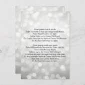 Carte D'accompagnement Indications de conduite pour mariage avec lumières (Devant / Derrière)