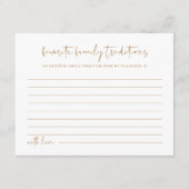 Carte D'accompagnement INDIE Boho Family Traditions Baby Game Card (Devant)