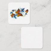 Carte D'accompagnement Infini de papillons monarques (Devant / Derrière)