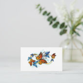 Carte D'accompagnement Infinité de papillons monarques (Debout devant)