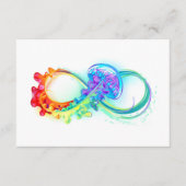 Carte D'accompagnement Infinity avec Rainbow Jellyfish (Devant)