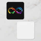 Carte D'accompagnement Infinity symbol of rainbow comets (Devant / Derrière)