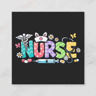 Carte D'accompagnement Infirmière de Pâques mignonne Humour médical