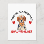 Carte D'accompagnement Infirmière qualifiée Pawsitively (Dos)