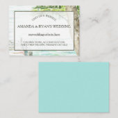 Carte D'accompagnement Info Mariage du lac Watercolor Insérer (Devant / Derrière)