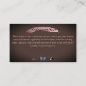 Carte D'accompagnement Information mariage Chocolat Sangria (Devant)