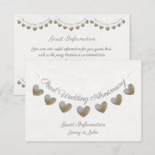 Carte D'accompagnement Information pour les invités du 30ème anniversaire (Devant / Derrière)