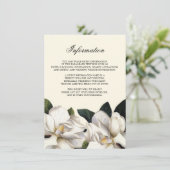 Carte D'accompagnement Information sur le Mariage botanique du Sud (Debout devant)