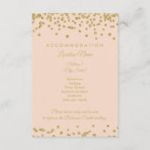 Carte D'accompagnement Informations clients Gold Parties scintillant Conf (Dos)