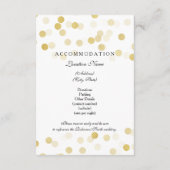 Carte D'accompagnement Informations clients mariage Lumières Parties scin (Dos)