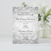 Carte D'accompagnement Informations clients Silver Winter Wonderland (Debout devant)