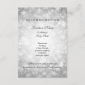 Carte D'accompagnement Informations clients Silver Winter Wonderland (Dos)