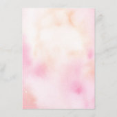 Carte D'accompagnement Informations de mariage sur les fleurs de couleur  (Dos)