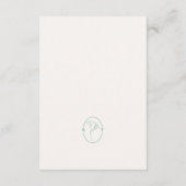 Carte D'accompagnement Informations détaillées sur le mariage émeraude (Dos)