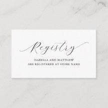 Informations minimalistes élégantes sur le registr