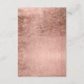 Carte D'accompagnement Informations pour les invités de mariage à feuille (Dos)