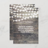 Carte D'accompagnement Informations pour les invités de mariage avec du b (Devant / Derrière)