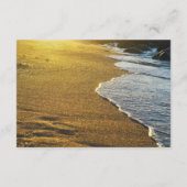 Carte D'accompagnement Informations sur le Mariage de sable de plage mode (Dos)