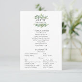 Carte D'accompagnement Informations sur le Mariage de verdure (Debout devant)