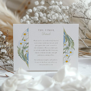 Carte D'accompagnement Informations sur le Mariage des baies vintages