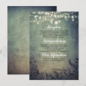 Carte D'accompagnement Informations sur le Mariage des lucioles rustiques (Devant / Derrière)