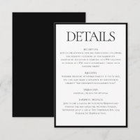 Informations sur le Mariage noir blanc classique