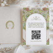 Carte D'accompagnement Informations sur le site Web de mariage Code QR Ar