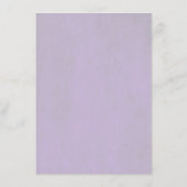 Carte D'accompagnement Informations sur les Mariages floraux rose et viol (Dos)