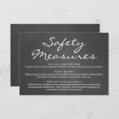 Carte D'accompagnement Informations sur les masques de sécurité et la dis (Devant / Derrière)