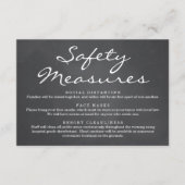 Carte D'accompagnement Informations sur les masques de sécurité et la dis (Devant)