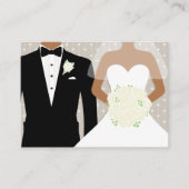 Carte D'accompagnement Informations sur les roses blanches du mariage mar (Devant)